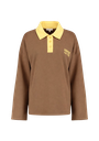 HARPER AND YVE - SWEAT "POLLIE" BRUN ET JAUNE