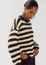 HARPER AND YVE - PULLOVER "ALICE" JAUNE ET BRUN