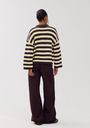 HARPER AND YVE - PULLOVER "ALICE" JAUNE ET BRUN