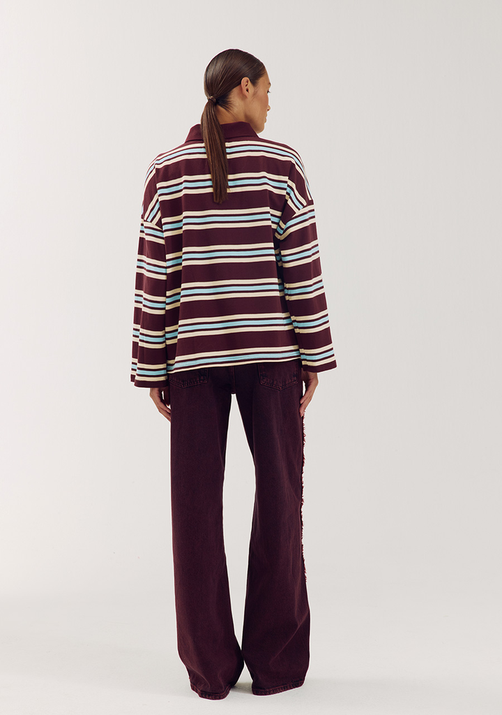 HARPER AND YVE - JEANS "CHARISSA" BORDEAUX