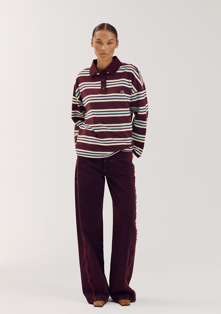 HARPER AND YVE - JEANS "CHARISSA" BORDEAUX