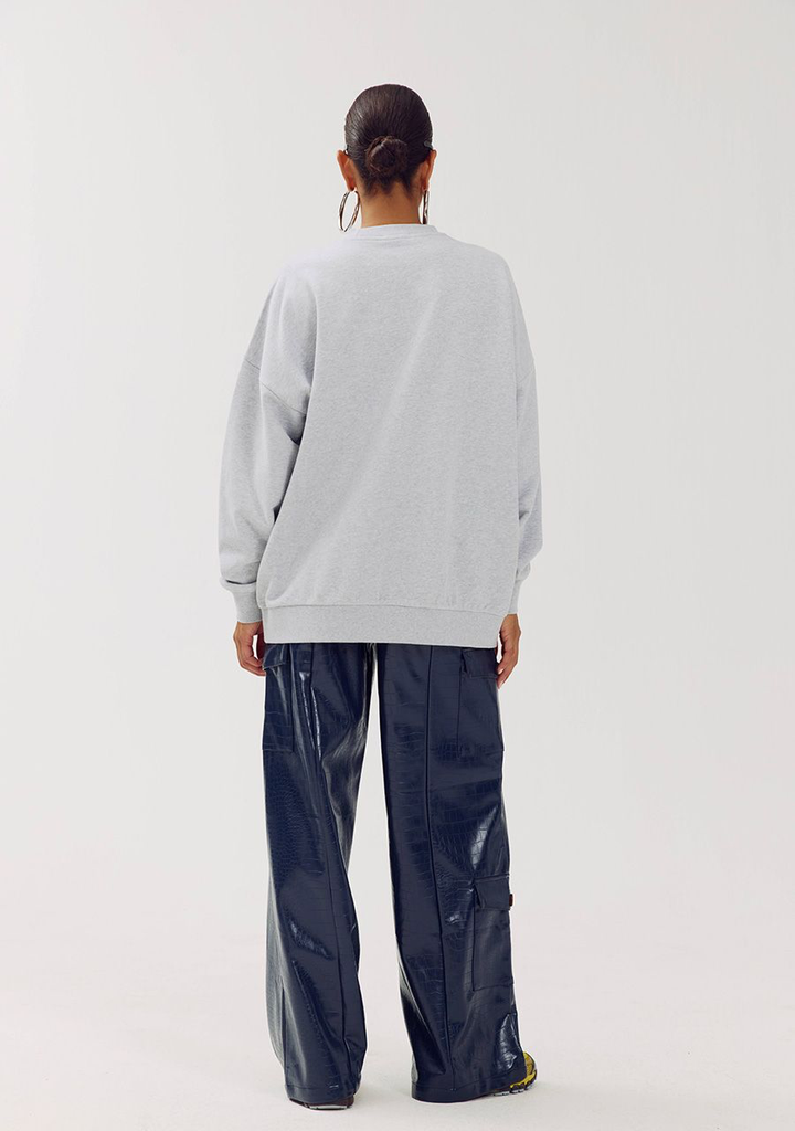 HARPER AND YVE - PULLOVER "MOODFORFOOD" GRIS