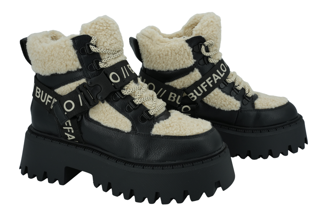 BUFFALO - BASKETS "ASPEN MID WARM" NOIRES ET BEIGES