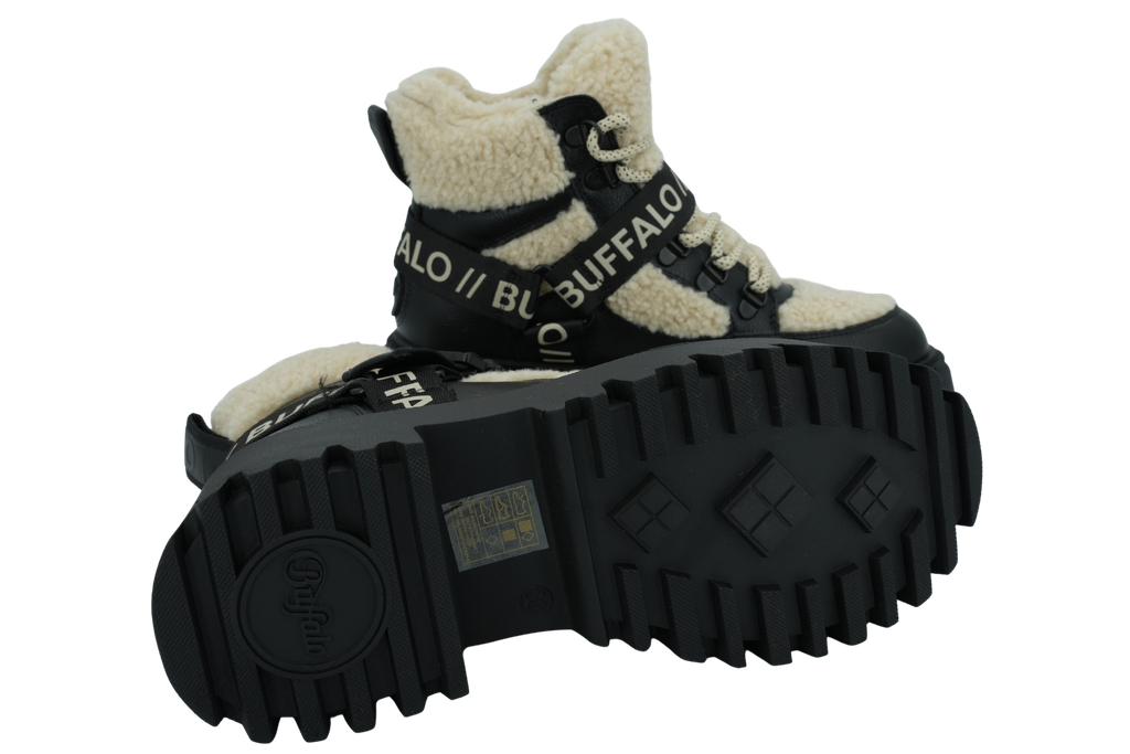 BUFFALO - BASKETS "ASPEN MID WARM" NOIRES ET BEIGES
