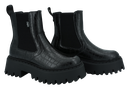 BUFFALO - BOOTS CHELSEA "ASPEN" CROCO NOIRES