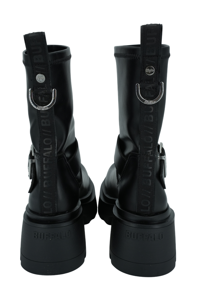 BUFFALO - BOOTS "LIV SOCK" NOIRES
