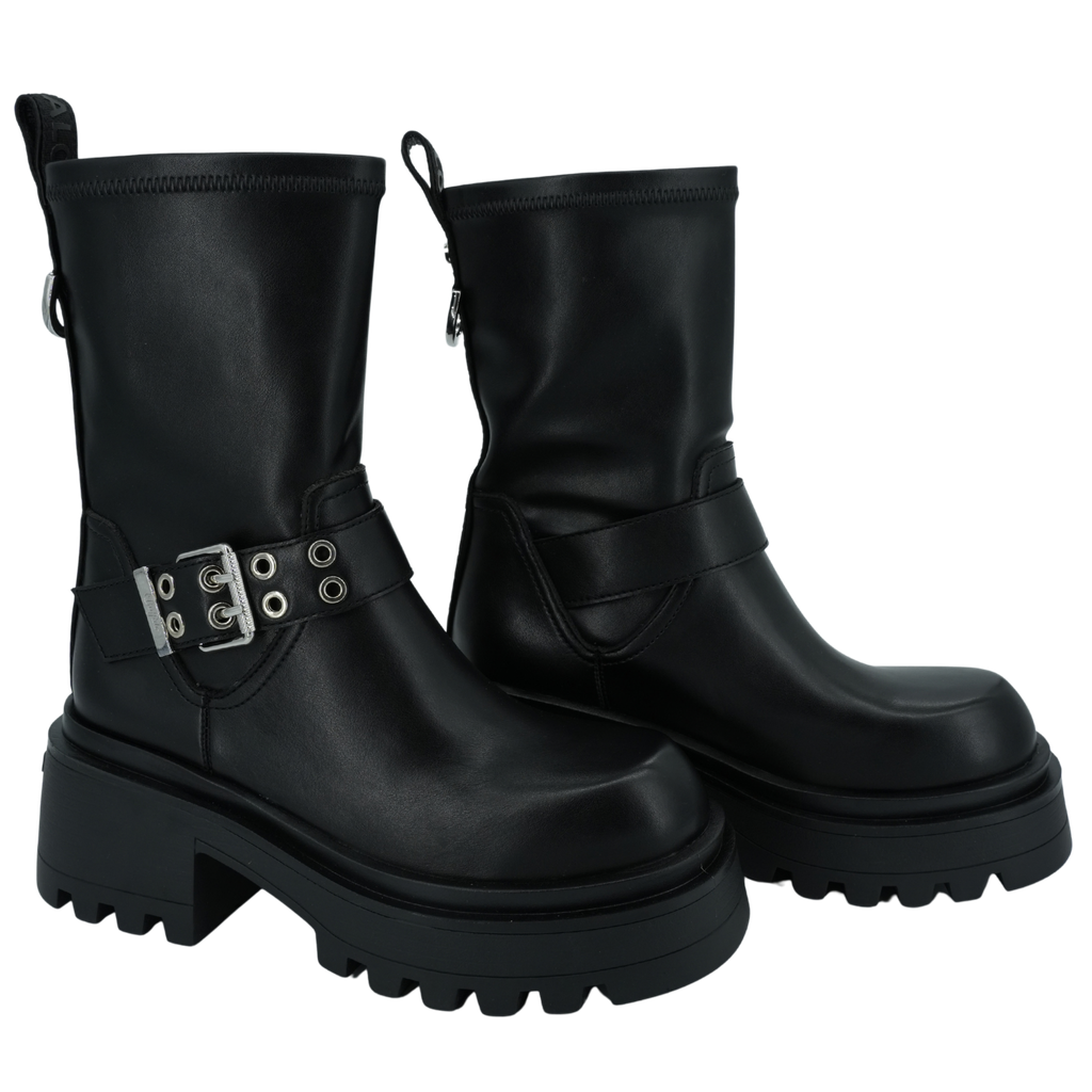 BUFFALO - BOOTS "LIV SOCK" NOIRES