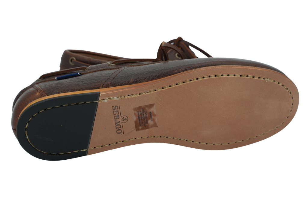 SEBAGO - MOCASSINS DOCKSIDES "OWEN TUMBLED" BRUNS