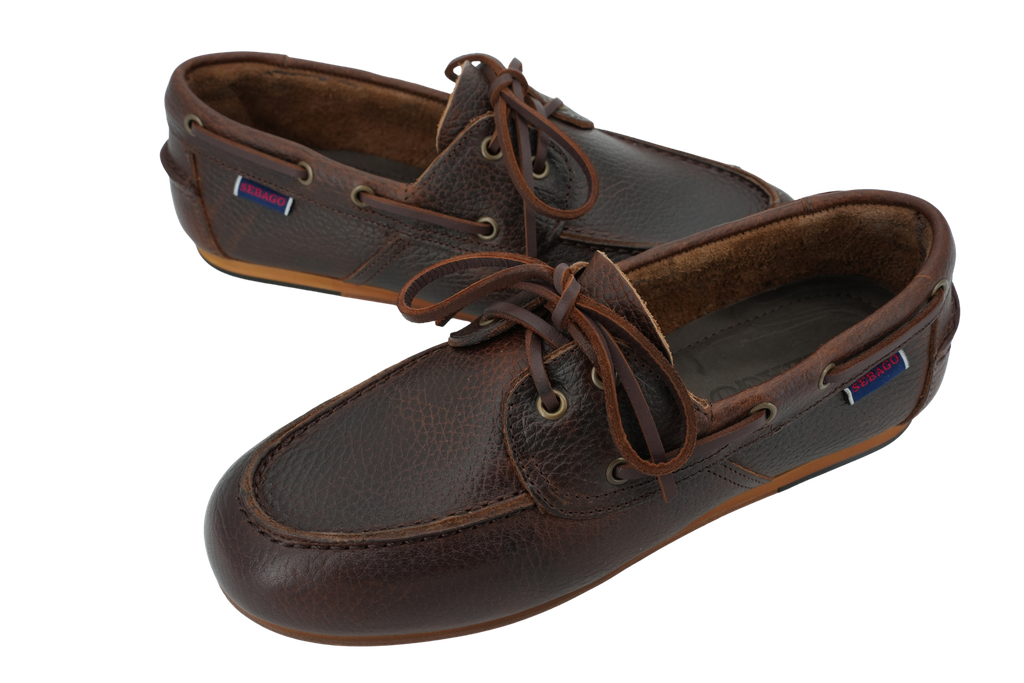 SEBAGO - MOCASSINS DOCKSIDES "OWEN TUMBLED" BRUNS