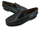 SEBAGO - MOCASSINS "DAN SCARABEO" NOIRS ET BORDEAUX
