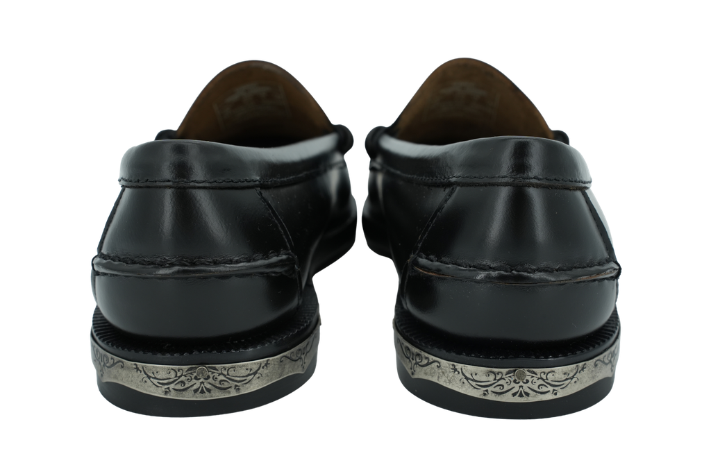 SEBAGO - MOCASSINS "DAN SCARABEO" NOIRS ET BORDEAUX
