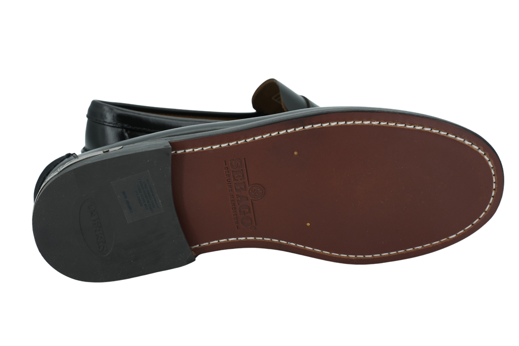 SEBAGO - MOCASSINS "DAN SCARABEO" NOIRS ET BORDEAUX