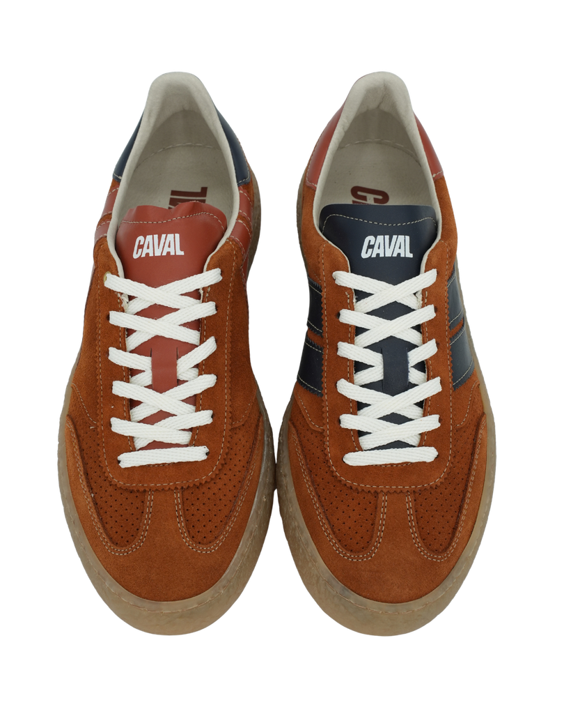 CAVAL - BASKETS "HIGH PULSE" OCRES ET VERTES