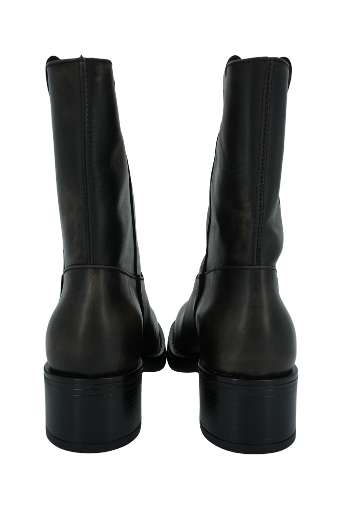 ALOHAS - BOTTINES "RAJAN VINTAGE" MARRONS