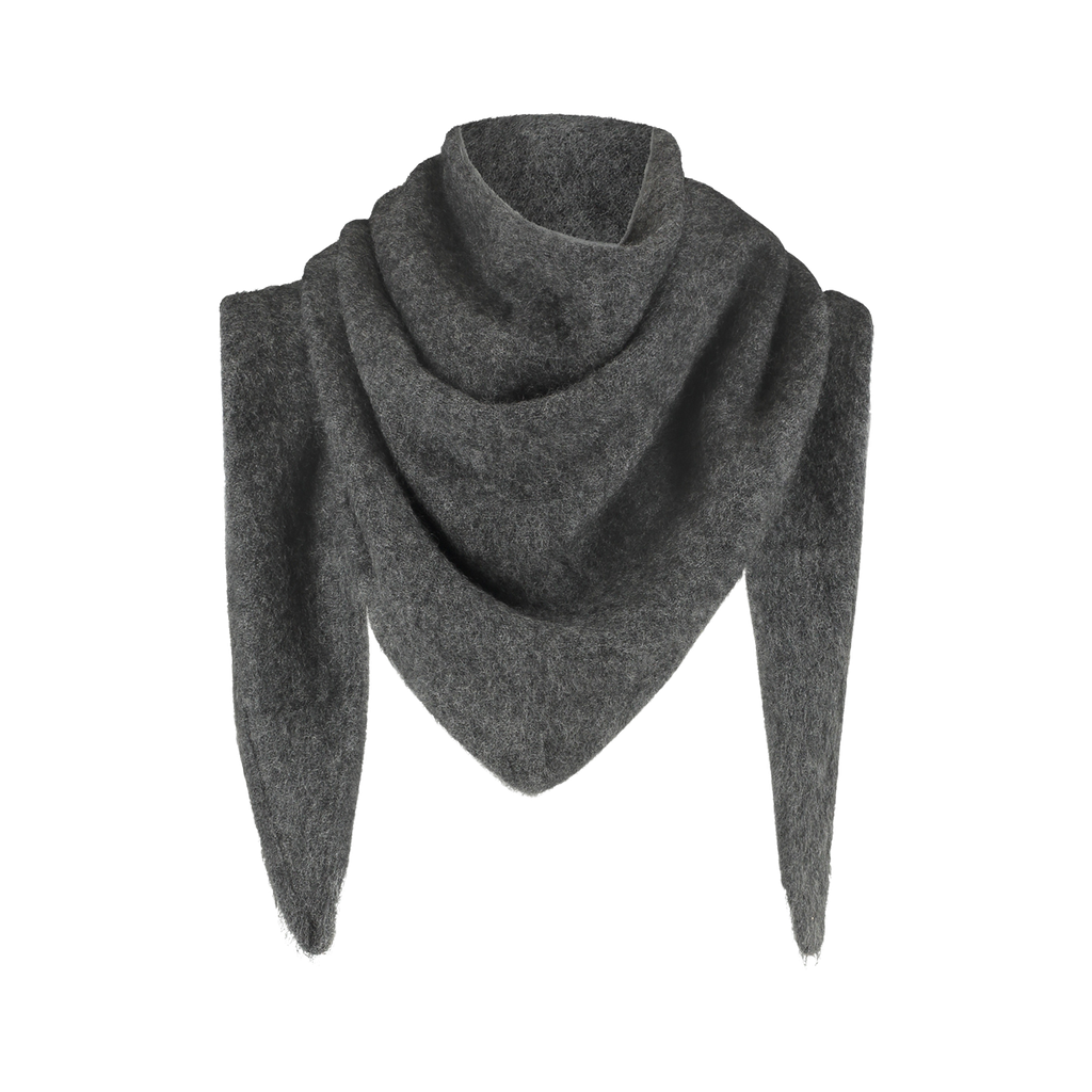 CATWALK JUNKIE - ECHARPE TRIANGLE EN MERINO GRISE FONCÉE
