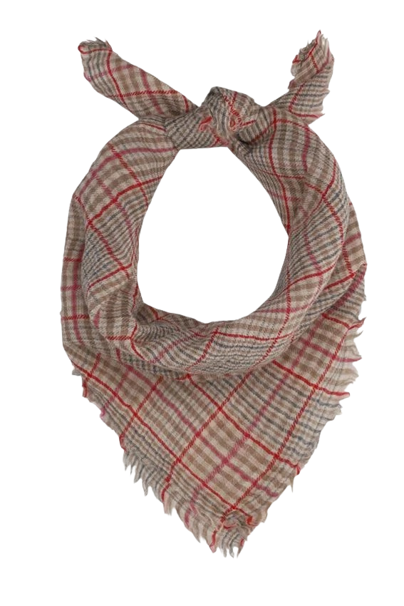 MOMENT IN MAY - FOULARD "BEATRIZ" BEIGE LIGNÉ