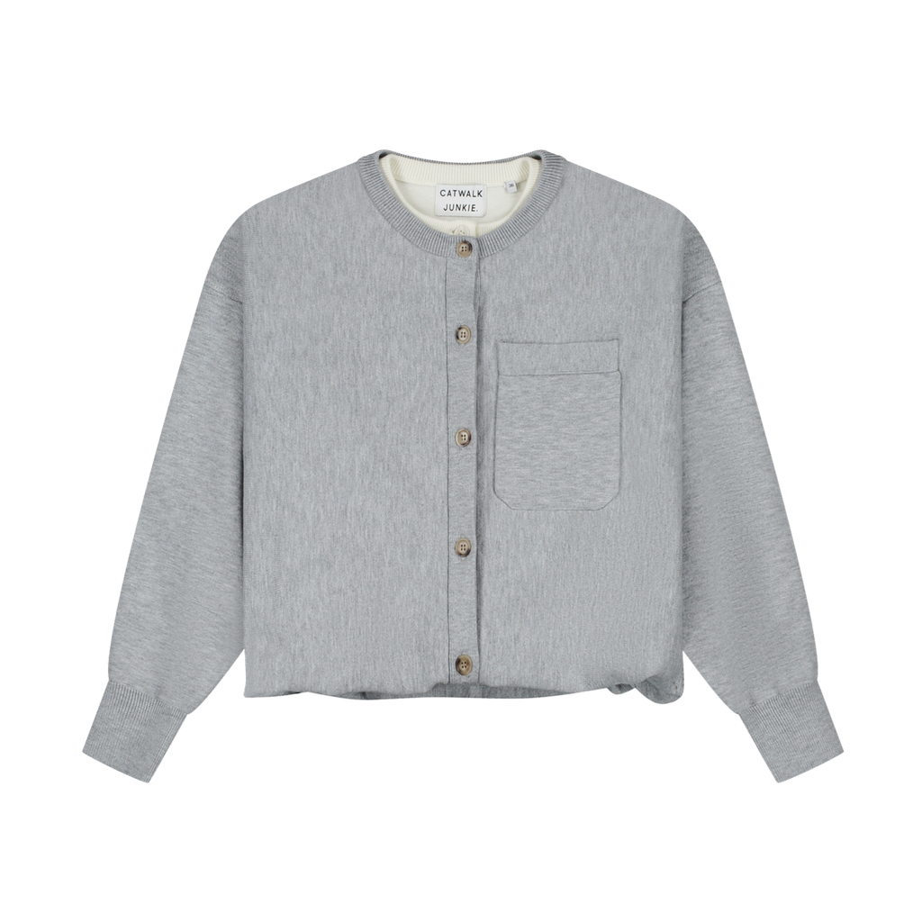 CATWALK JUNKIE - CARDIGAN DOUBLE BEIGE ET GRIS