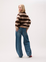CATWALK JUNKIE - PULLOVER LIGNÉ BEIGE ET BRUN