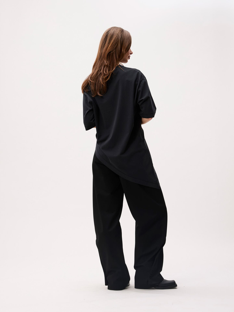 CATWALK JUNKIE - T-SHIRT ASYMÉTRIQUE NOIR