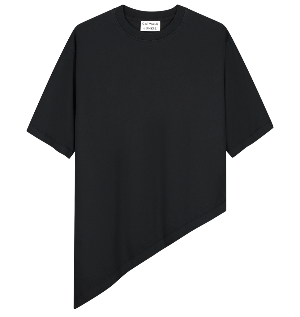 CATWALK JUNKIE - T-SHIRT ASYMÉTRIQUE NOIR