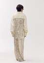 HARPER AND YVE - JUPE LONGUE "LENY" À SEQUINS BEIGE