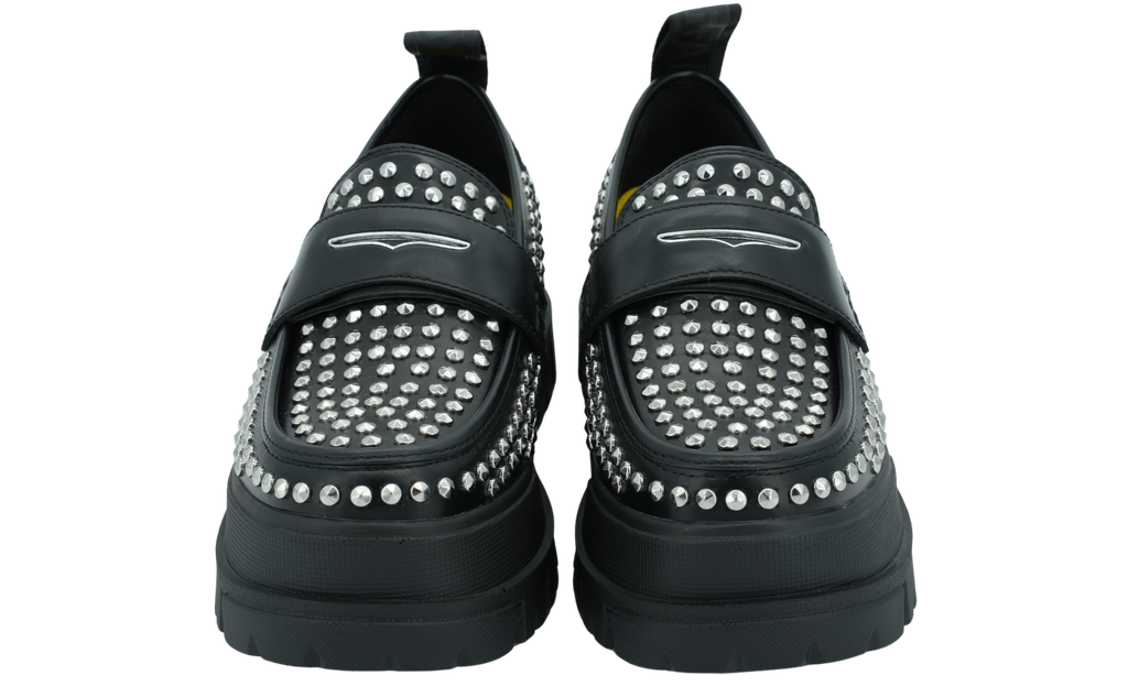 BUFFALO - LOAFER PIN BLACK/SILVER
