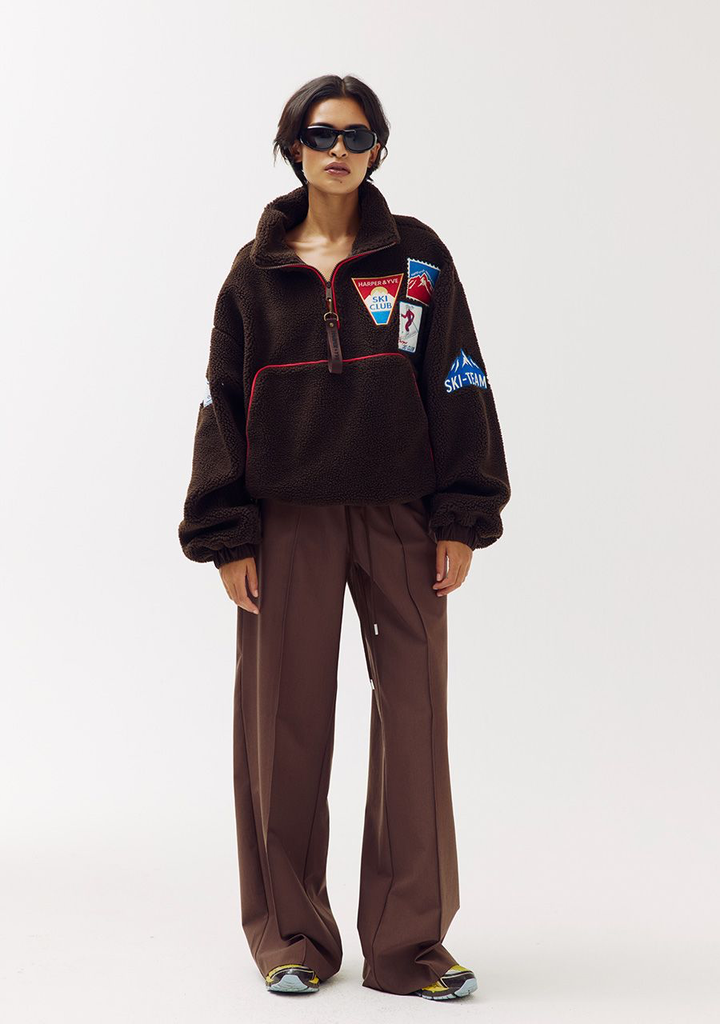 HARPER AND YVE - PULLOVER "DAGMAR" MARRON