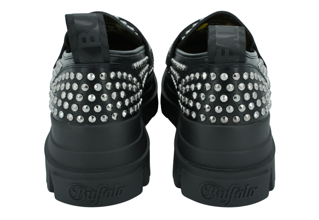 BUFFALO - LOAFER PIN BLACK/SILVER