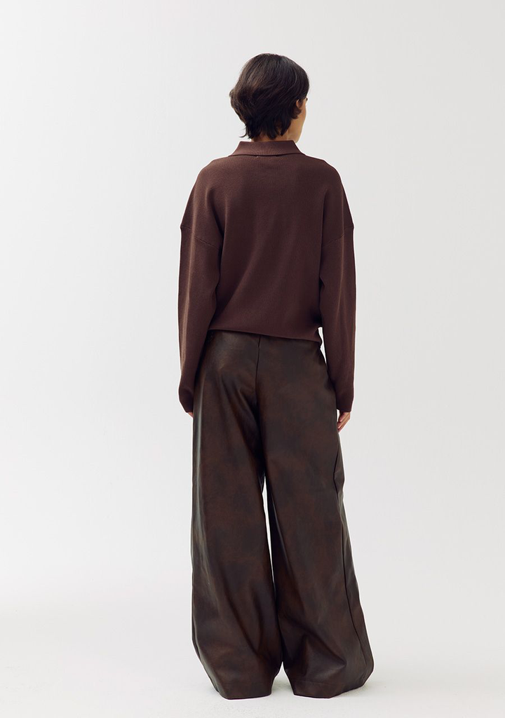 HARPER AND YVE - T-SHIRT LONGUES MANCHES "BOBBY" MARRON