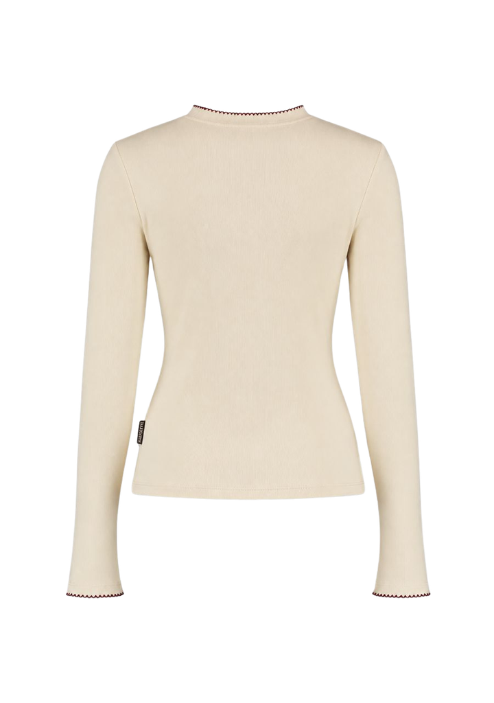 HARPER AND YVE - T-SHIRT LONGUES MANCHES "CAMMY" BEIGE