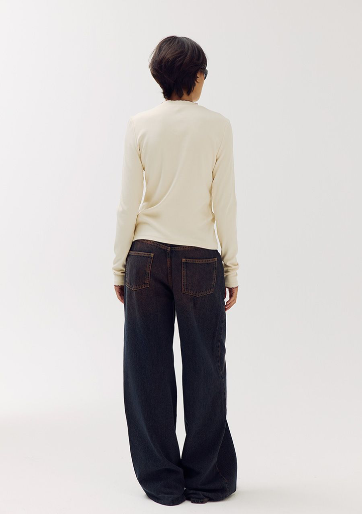 HARPER AND YVE - T-SHIRT LONGUES MANCHES "CAMMY" BEIGE
