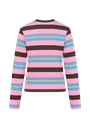 HARPER AND YVE - T-SHIRT LONGUES MANCHES "TAMMY" LIGNÉ ROSE/BLEU/BRUN
