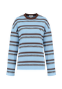 HARPER AND YVE - T-SHIRT LONGUES MANCHES "TOMMY" LIGNÉ BLEU ET BRUN
