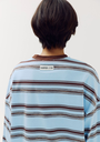 HARPER AND YVE - T-SHIRT LONGUES MANCHES "TOMMY" LIGNÉ BLEU ET BRUN