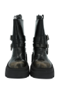 BUFFALO - BOOTS "MAVE BIKER BELT" NOIRES