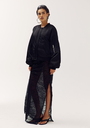 HARPER AND YVE - JUPE LONGUE "LENY" À SEQUINS NOIRE
