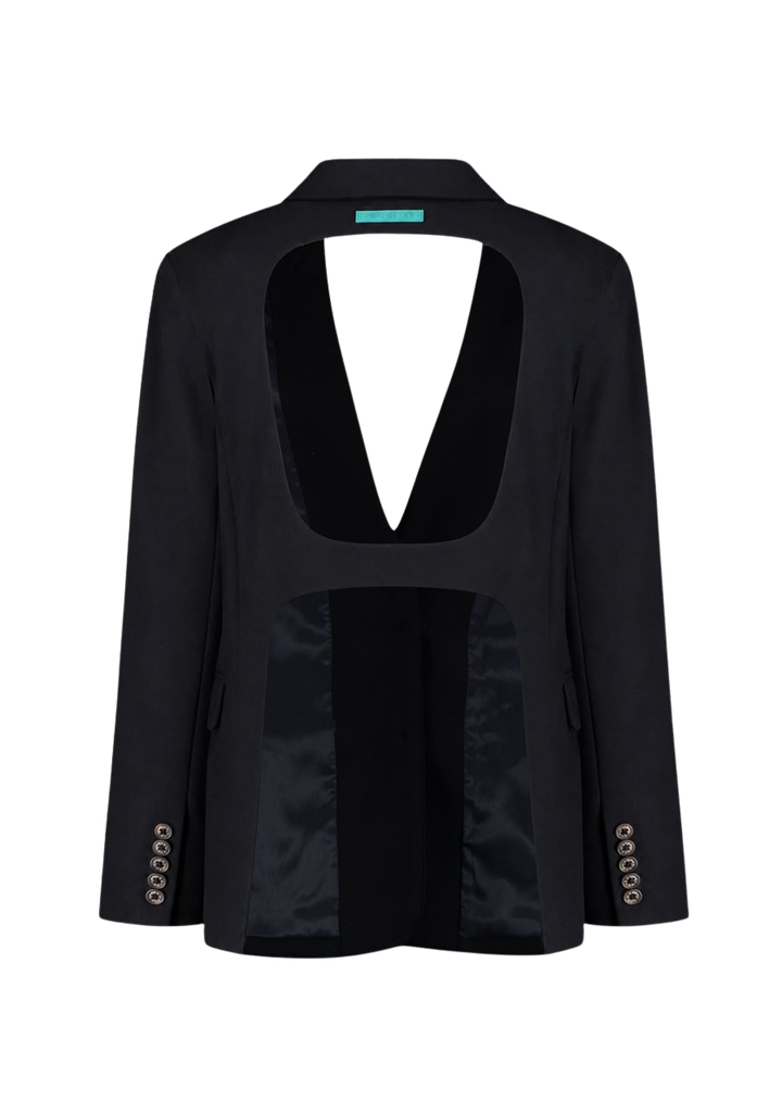 HARPER AND YVE - BLAZER DOS NU "LUNA" NOIR