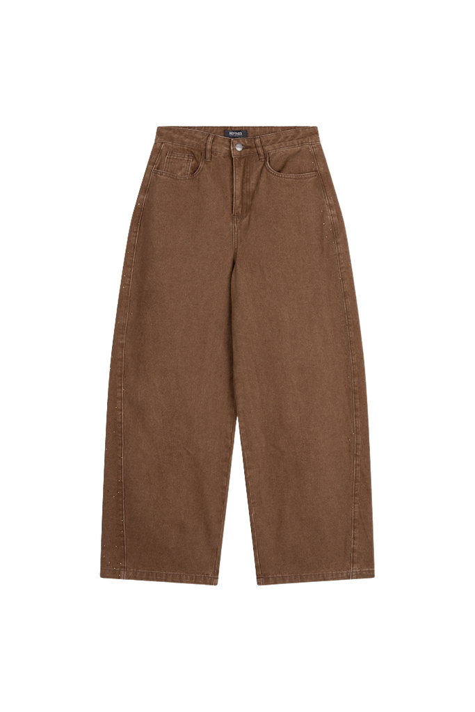 REFINED DEPARTMENT - JEANS "HAILEY" COGNAC