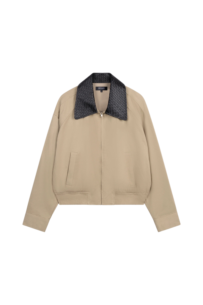 REFINED DEPARTMENT - VESTE BOMBER "JOTTI" BEIGE