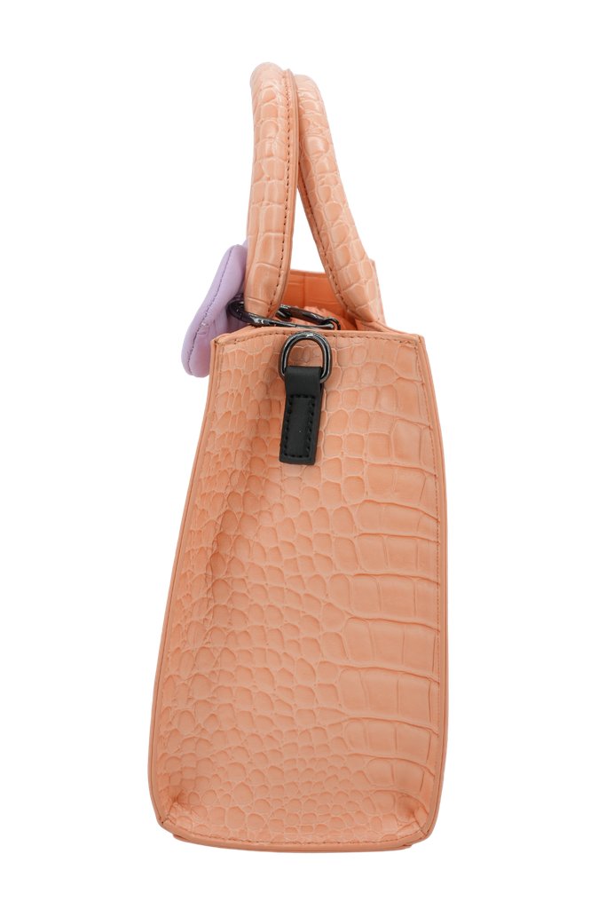 BUFFALO - BIG BOXY CROCO ORANGE TAN