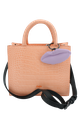 BUFFALO - BIG BOXY CROCO ORANGE TAN