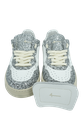 FOURLINE - SNEAKER BASKET BASSA GLITTER SILVER/WHITE