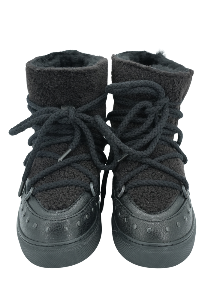 INUIKII - CURLY ROCK WEDGE - BLACK