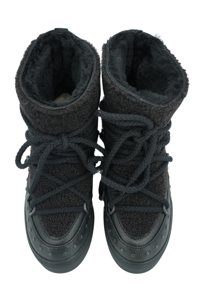 INUIKII - CURLY ROCK WEDGE - BLACK