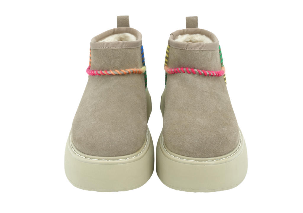 COLORS OF CALIFORNIA - BOTTES FOURRÉES BEIGE
