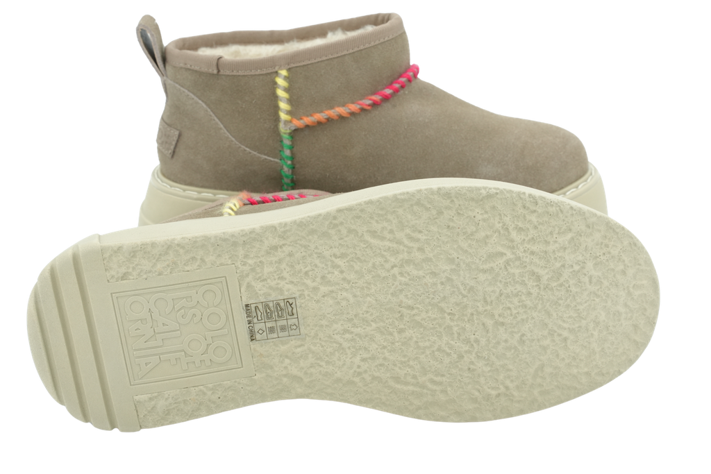 COLORS OF CALIFORNIA - BOTTES FOURRÉES BEIGE