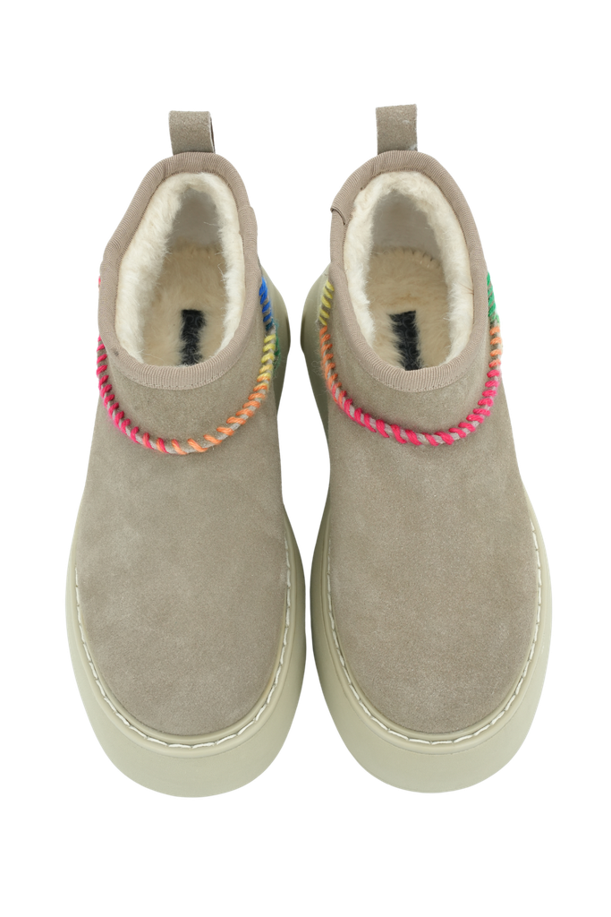 COLORS OF CALIFORNIA - BOTTES FOURRÉES BEIGE