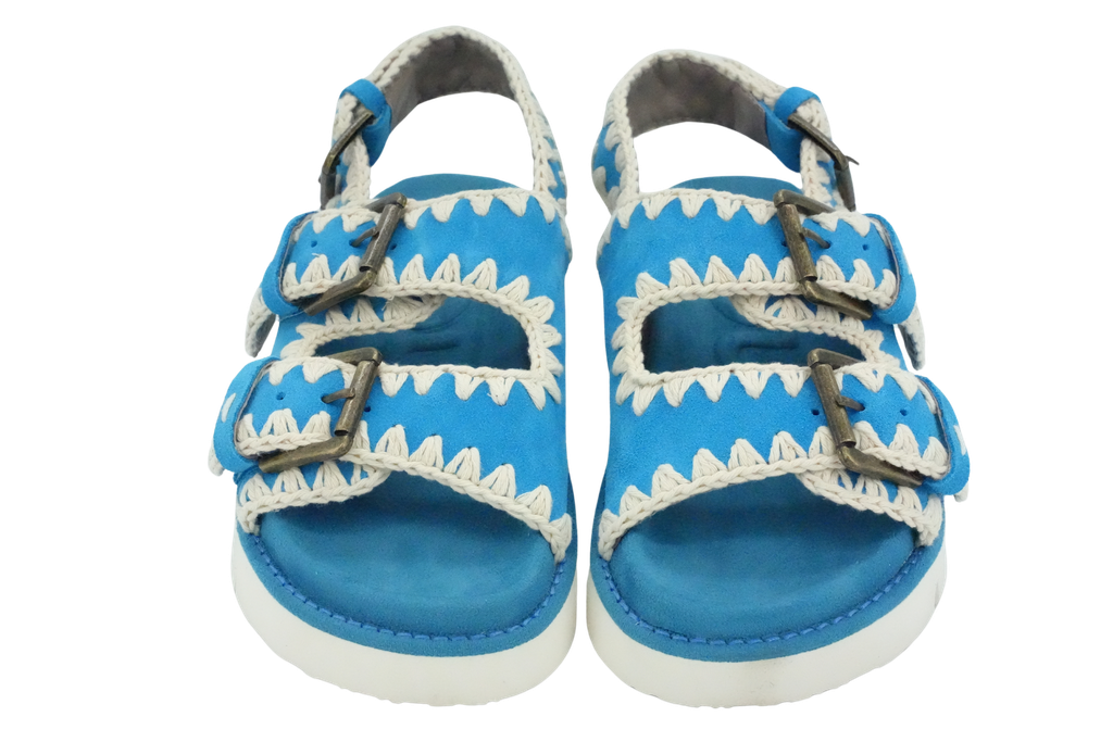 MOU - SANDALES BLEUES TURQUOISE