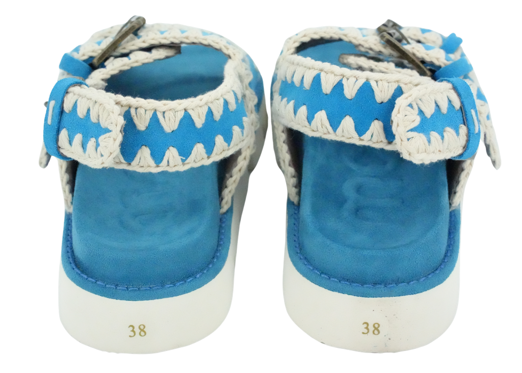 MOU - SANDALES BLEUES TURQUOISE