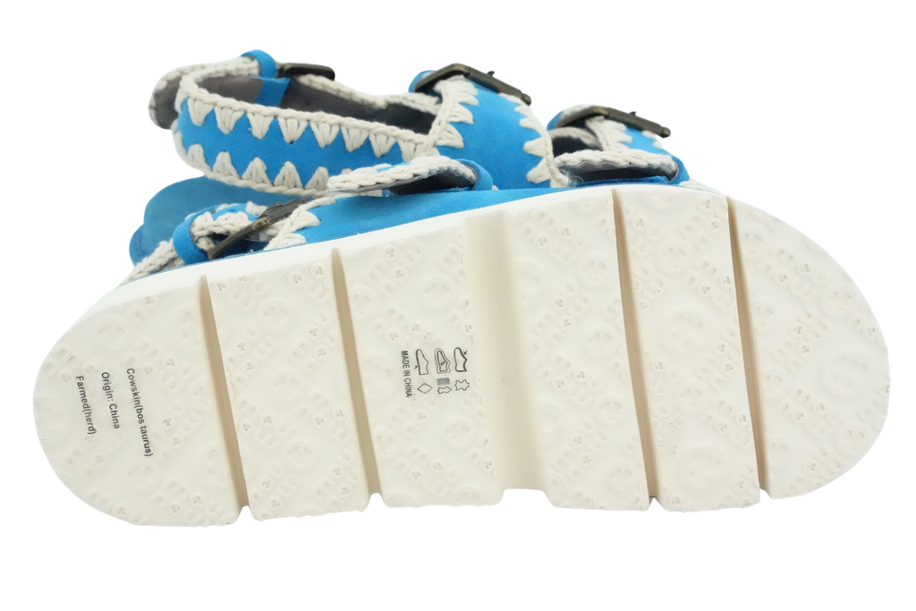 MOU - SANDALES BLEUES TURQUOISE